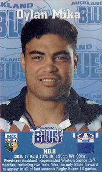 1998 Caltex Super 12 Stickers #NNO Dylan Mika Front